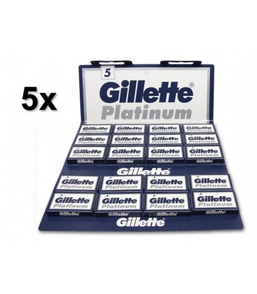 Hojas Gillette Platinum, pack 5 x 100u.
