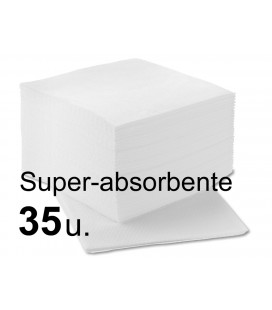 Toalla 40x77cm Spunlace super absorbente Blanca 35unidades
