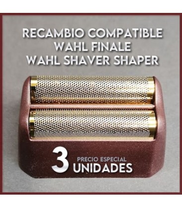 3 x Recambio Compatible Wahl shaver shaper / Wahl Finale 