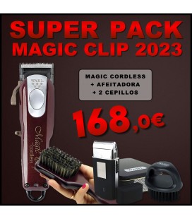 Pack Magic Clip Cordless + Afeitadora + Cepillos