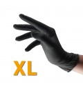 Guantes Nitrilo Negros Extra Grandes, caja 100u