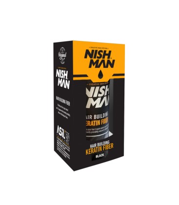 Keratin Fiber Negro Nishman - Fibras capilares 21gr.