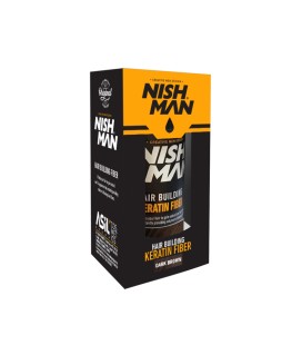 Keratin Fiber Castaño Oscuro Nishman - Fibras capilares 21gr.