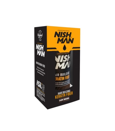 Keratin Fiber Castaño Oscuro Nishman - Fibras capilares 21gr.