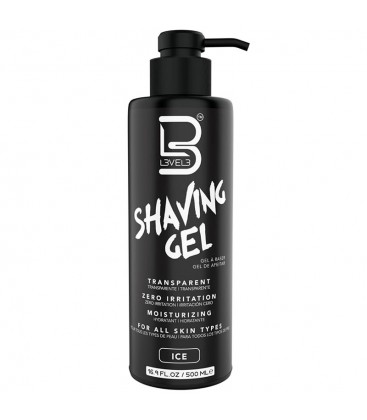 Gel de afeitar Transparente 500ml Level3 - L3V3L3 Ice Shaving Gel