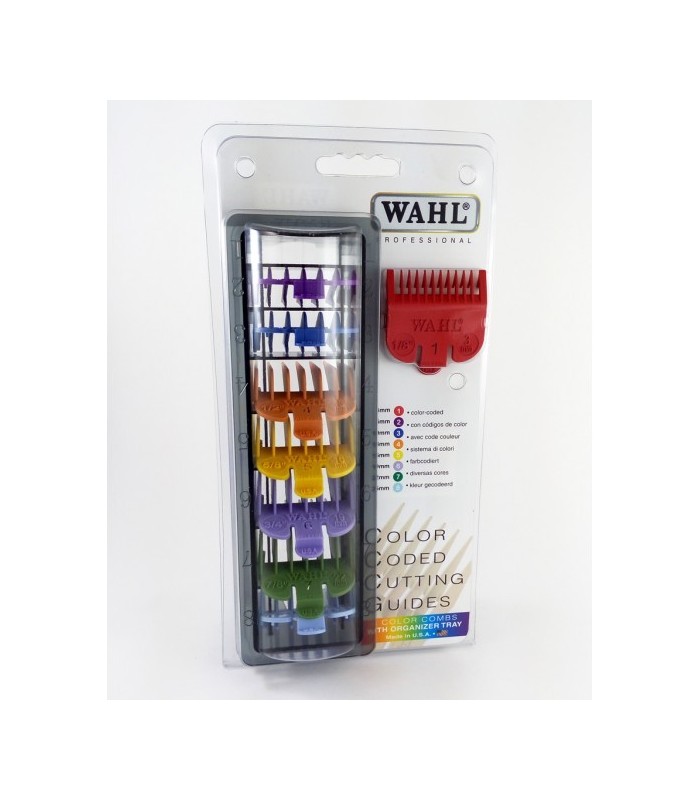 Pack peines Wahl Colores 8u - comprar peines separadores wahl